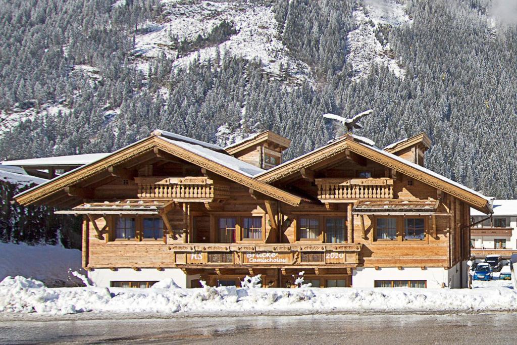Alpenchalet Bruecke Mayrhofen Rum bild